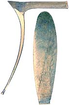 Early Plains Rifle Buttplate, sand cast nickel silver
Overall length is 5-1/4", width 1-3/8", comb 3-7/16" Early Plains Rifle Buttplate, sand cast nickel silver
Overall length is 5-1/4", width 1-3/8", comb 3-7/16"